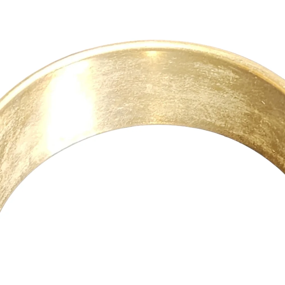 Vintage Boho Tri-Color Brass Copper & Silver Plated Basket Weave Bangle Bracelet